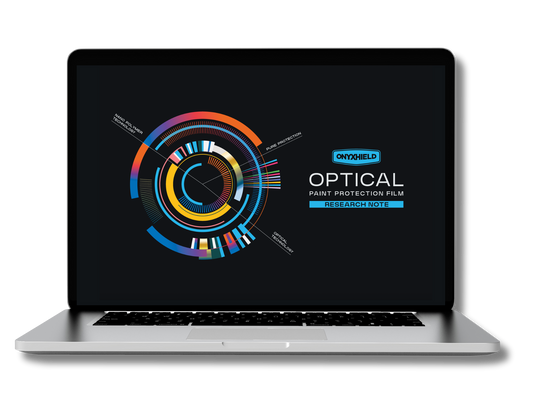 Onyx hield 1, laptop with optical on screen